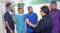 حضور رئیس دانشگاه علوم پزشکی استان سمنان در بیمارستان کوثر و قدردانی از تیم‌های درمانی و متخصصان اعزامی